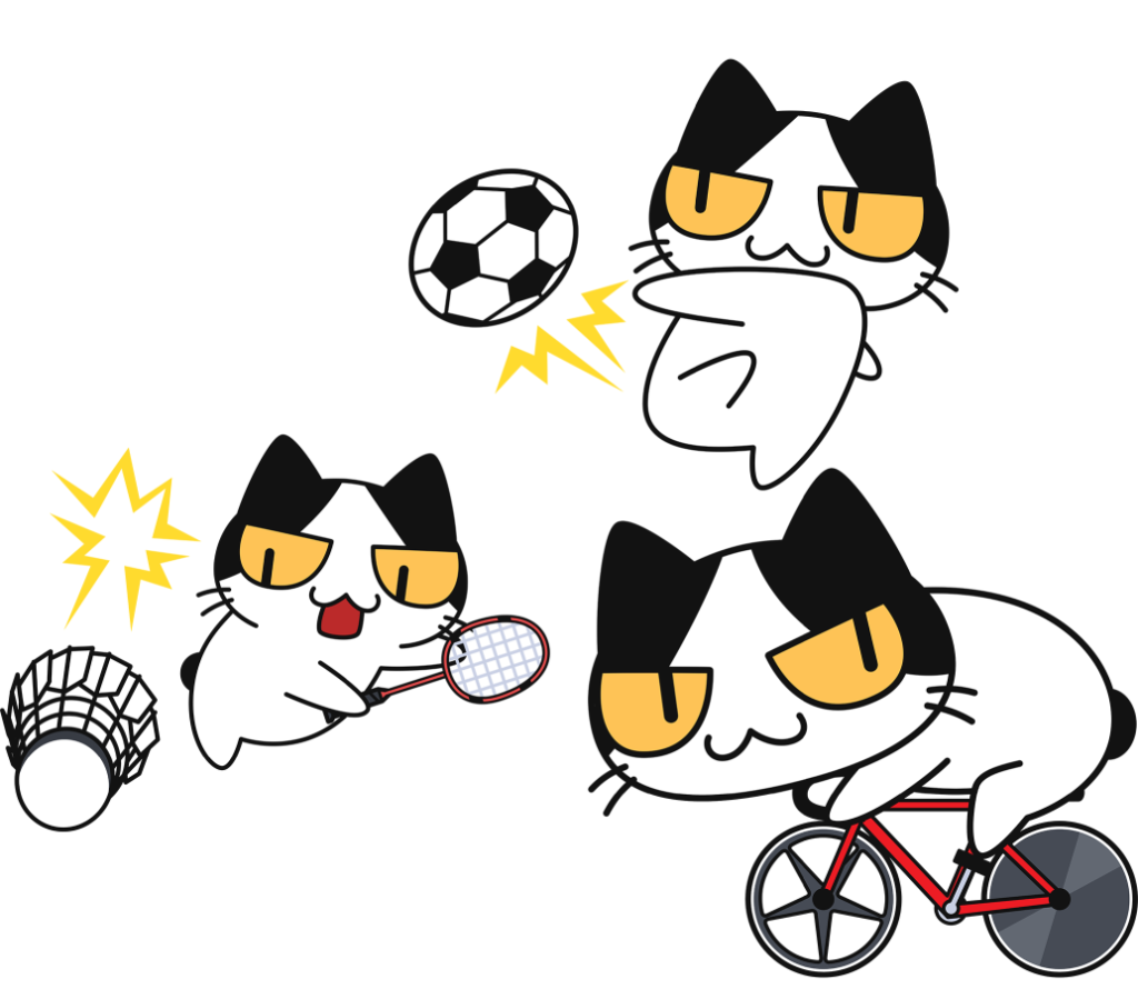 スポーツマン猫